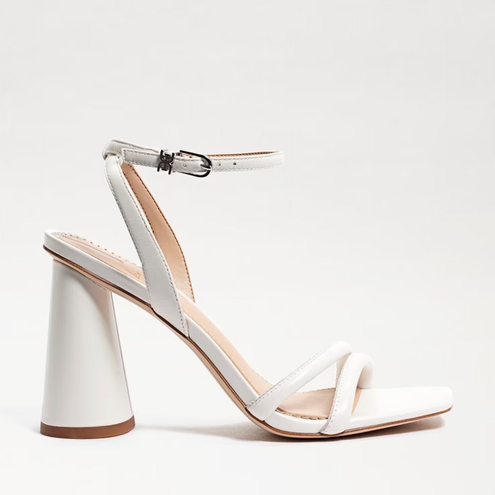 Sam Edelman Kia Block Heels Sandals in White